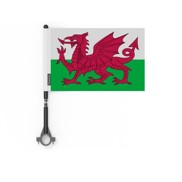 Lippu - Pyörä - Wales - 50 kappaletta - 14 x 21 cm - Polyesteri Flerfärgad