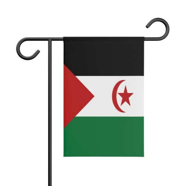 Sahrawi Arabiska Demokratiska republiken Trädgårdsflagga 32 x 47,5 cm
