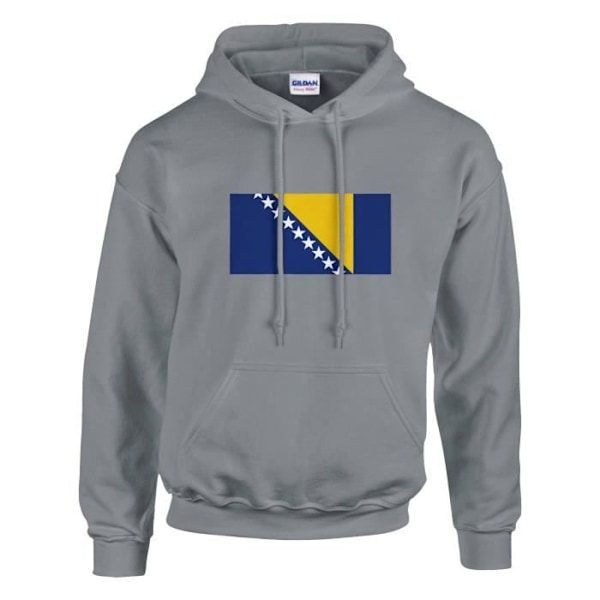 Bosnien-Hercegovina Flag-hættetrøje i grå Grå XXXXXL