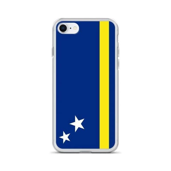 Coque - iPhone - Curacao Flag - Fuld beskyttelse - Blød silikone - Fleksibel Curaçaos flagga