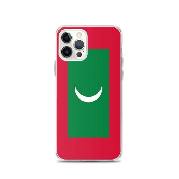 Coque Telefon Flagga Maldiverna - iPhone 12 Pro Flerfärgad