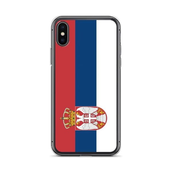 Serbia Flag iPhone X etui Serbiens flagga