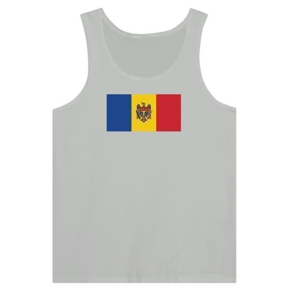 Tanktop - Moldova - Grå - 100% bomuld - Tilpasset snit - Blandet Grå S