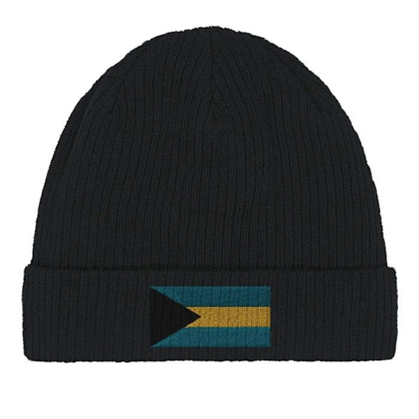 Bahamernas flagga i svart Svart