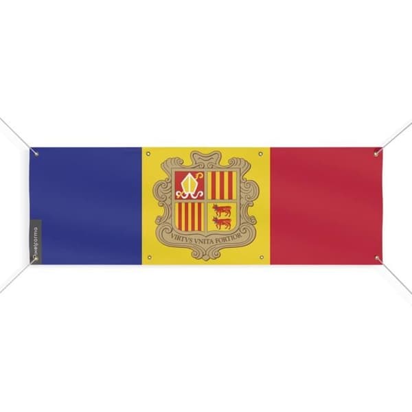 Andorran lippulippu 8 silmukkaa 180x540 cm