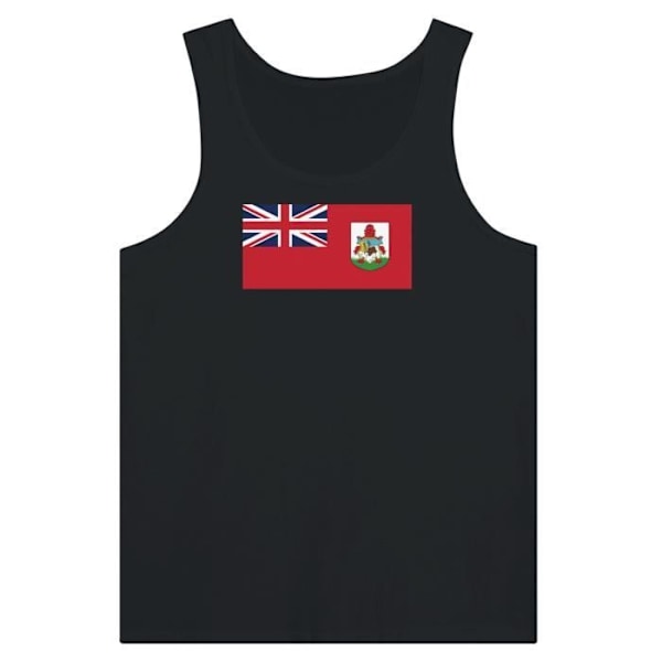 Bermuda Flag Tank Top i Sort Svart jag