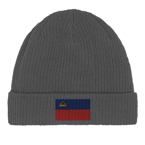 Hatt - Liechtenstein Flagga - Grå - 100% bomull - Fast storlek - Ren design Grå