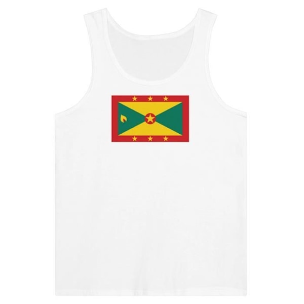 Grenada Flag Tank Top valkoinen Vit M