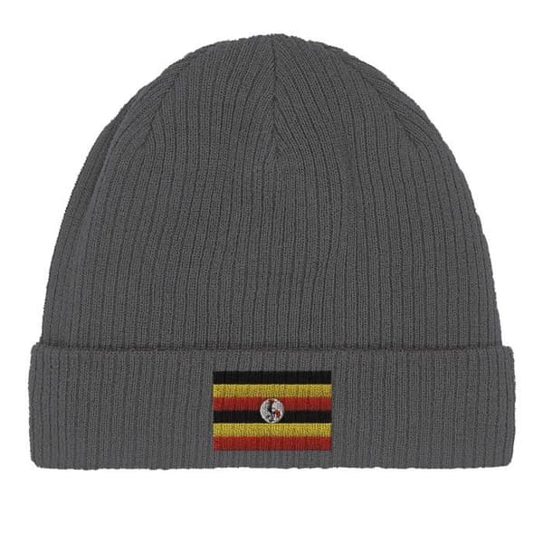 Bonnet Flag Uganda i Grå Grå
