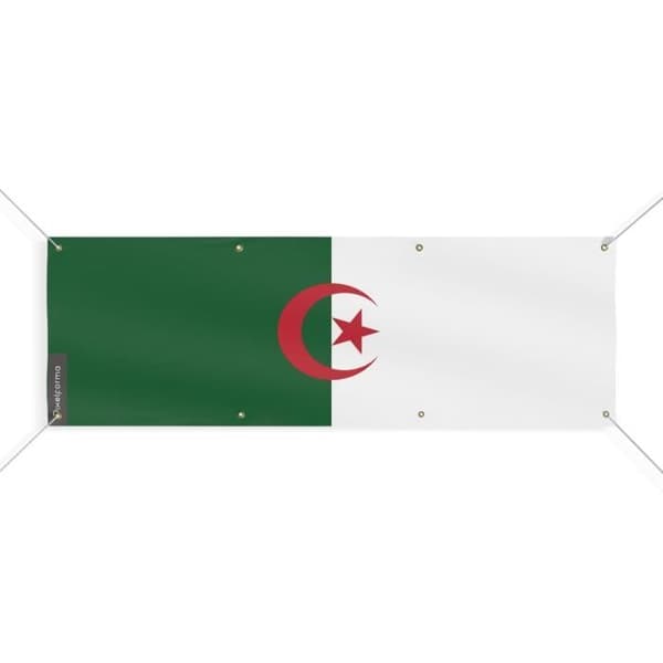 Algerian lippubanneri 8 silmukkaa 120x360 cm