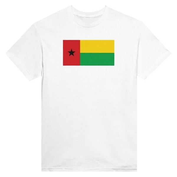 Guinea-Bissaus flagga T-shirt i vit färg Vit M