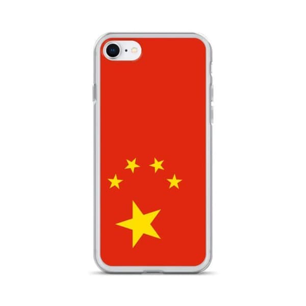 iPhone case - Kinesisk flag - iPhone 6 Plus - Fleksibel - Multifarvet - Transparent plastik Flerfärgad