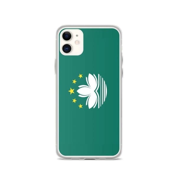 Kuori - PIXELFORMA - iPhone 11 - Macao-lippu - Täysi suoja - Joustava Macao flagga