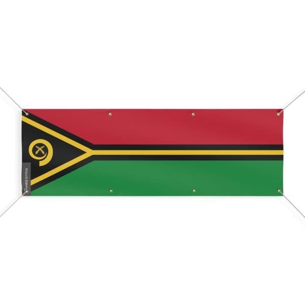 Vanuatun lippulippu 8 silmukkaa 80x240 cm