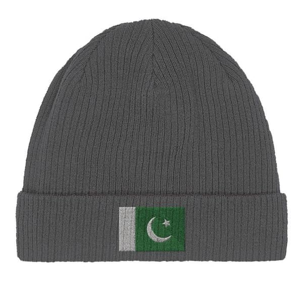 Grå Pakistan Flag Dækhue Grå