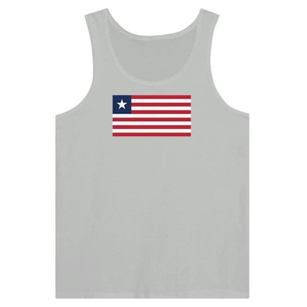 Liberia Flag Tank Top i Grå Grå XL