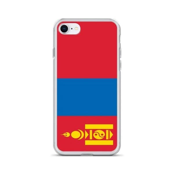 Coque til iPhone - Mongoliets flag - iPhone 7 - Blødt silikone - Let design - Maksimal beskyttelse Flerfärgad