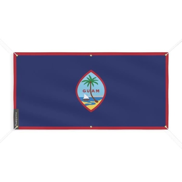 Banner Flag of Guam 6 eyelets 170x340cm i polyester