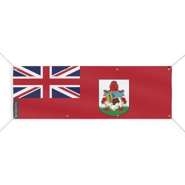 Bermudan lippubanneri 8 silmukkaa 60x180 cm