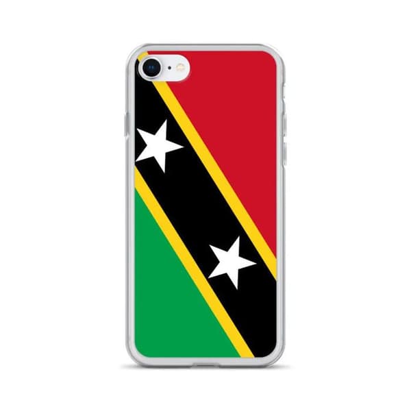 Coque Telefon Flag Saint-Kitts og Nevis - iPhone 6 Plus Flerfärgad