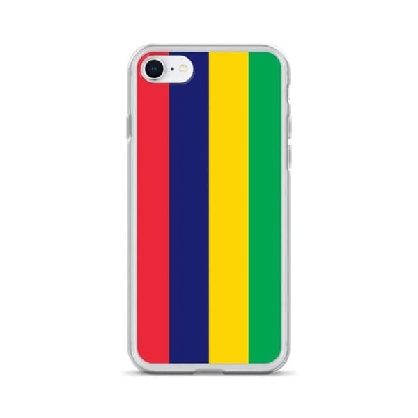 Coque - PIXELFORMA - iPhone 7 - Mauritian Flag - Fuld beskyttelse - Blødt silicone Mauritius flagga