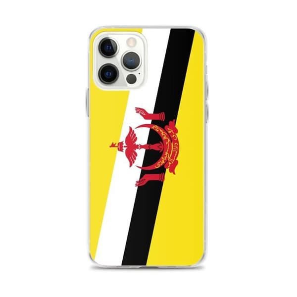 Coque Telefon Flag Brunei - iPhone 12 Pro Max Flerfärgad