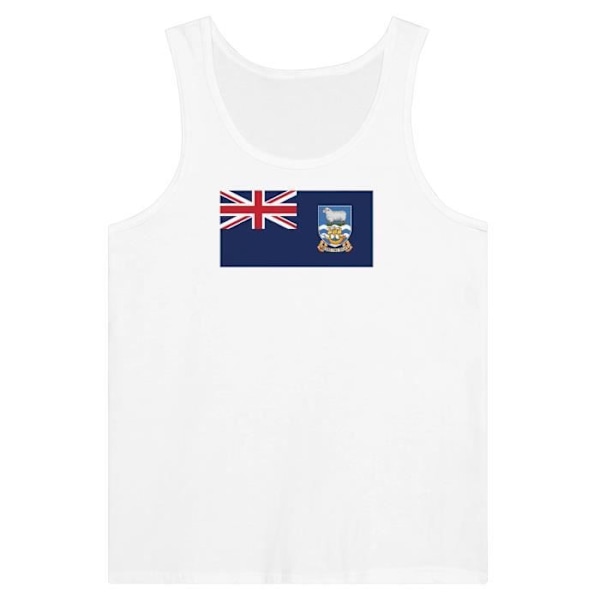 Falkland Islands Flag Tank Top i Vit Vit XS