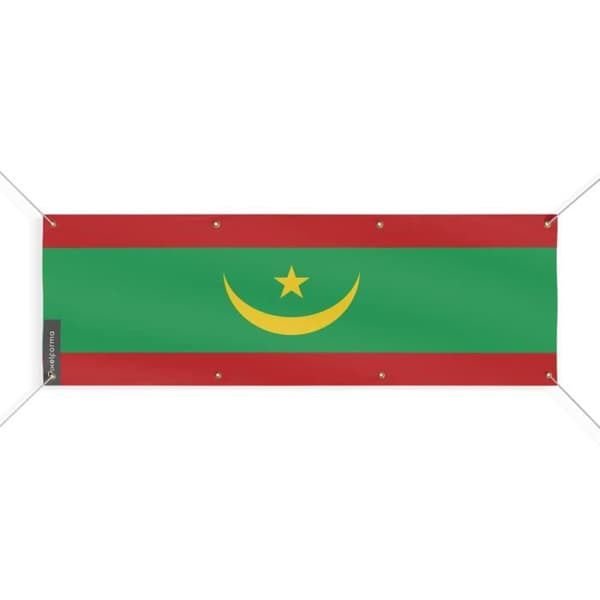 Mauritanian lippulippu 8 silmukkaa 200x600 cm