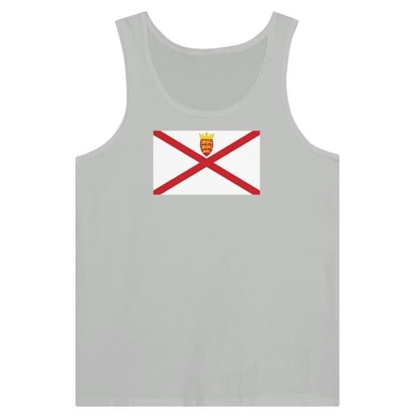 Jersey Flag Tank Top i Grå Grå XXL