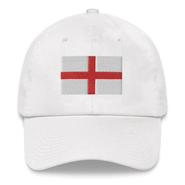 England Flag Kasket Hvid