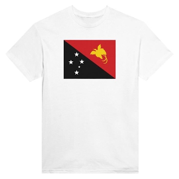 Papua Ny Guinea Flag T-shirt i hvid farve Vit S