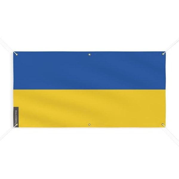 Banner Flag of Ukraine 6 öljetter 80x160cm i polyester