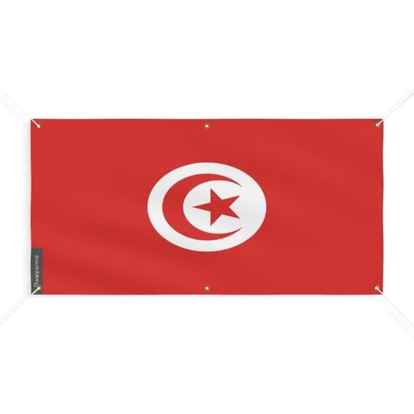 Tunisian lippu 6 silmukkaa 40x80cm polyesteriä