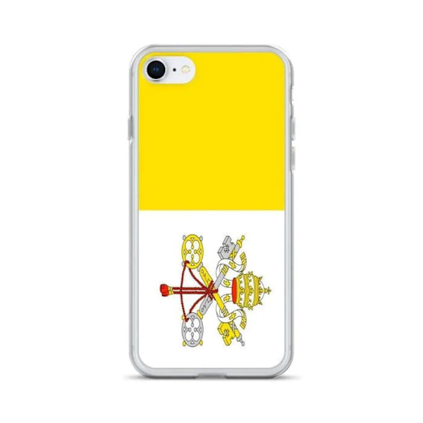 Coque til iPhone - PIXELFORMA - iPhone 6 - Vatikanets flag - Blødt silikone - Let design Vit