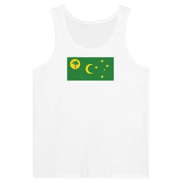 Cocos Islands Flag Tank Top i hvid Vit XS