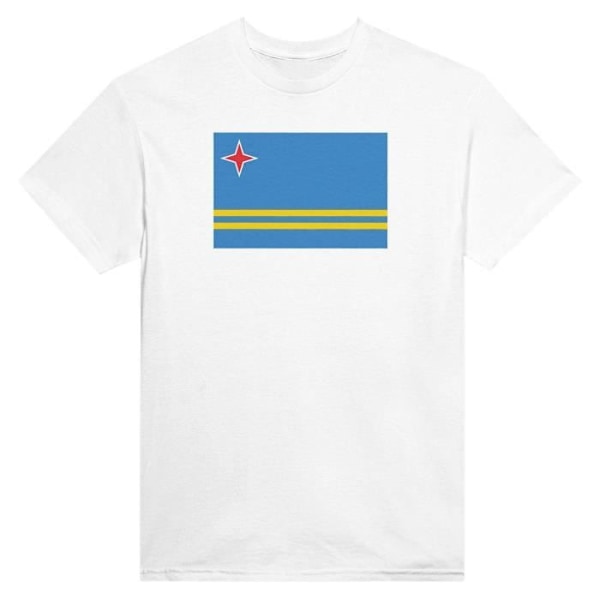 Aruba Flag T-shirt i hvid farve Vit XL