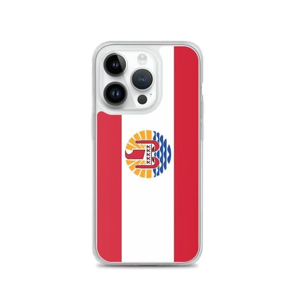Mobilskal Flagga Franska Polynesien - iPhone 14 Pro Flerfärgad