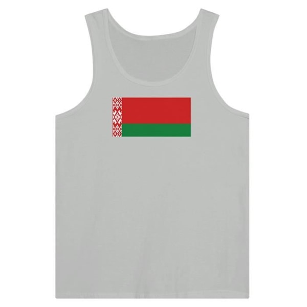 Belarus Flag Tank Top i Grå Grå S