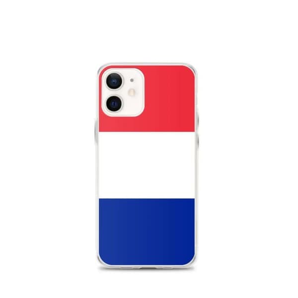 Ranskalaista lippukuorta iPhone 12 mini varten Flerfärgad