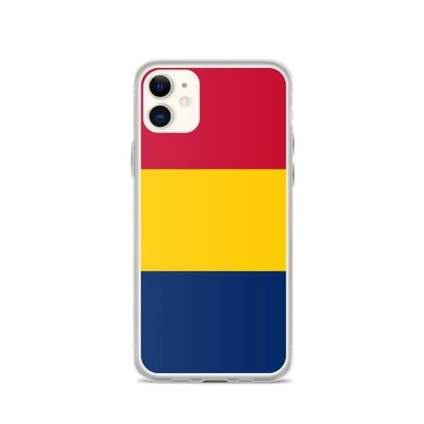 Telefonfodral Flagga Tchad - iPhone 11 Flerfärgad