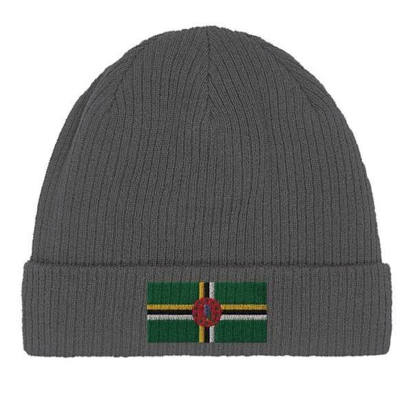 Hætte Flag Dominiqua i Grå Grå