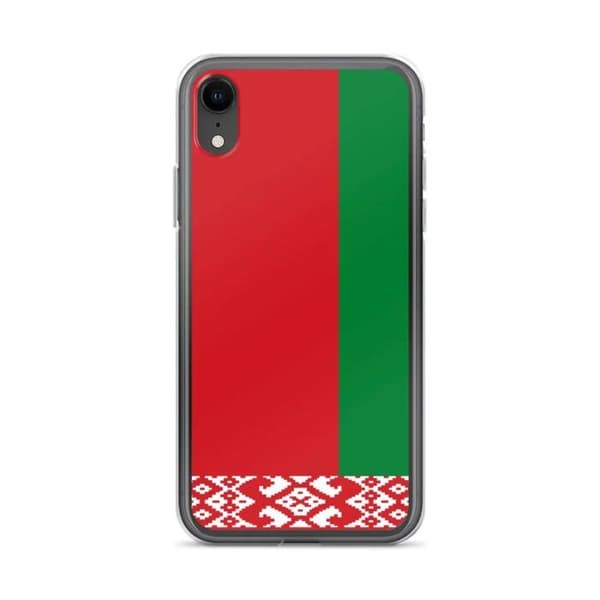 Coque iPhone - PIXELFORMA - iPhone XR - Flag af Hviderusland - Blødt silikon - Dækkende beskyttelse vit röd