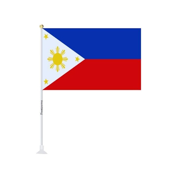 Mini sugekop flag Flag of the Philippines 14x21cm i 1 stk