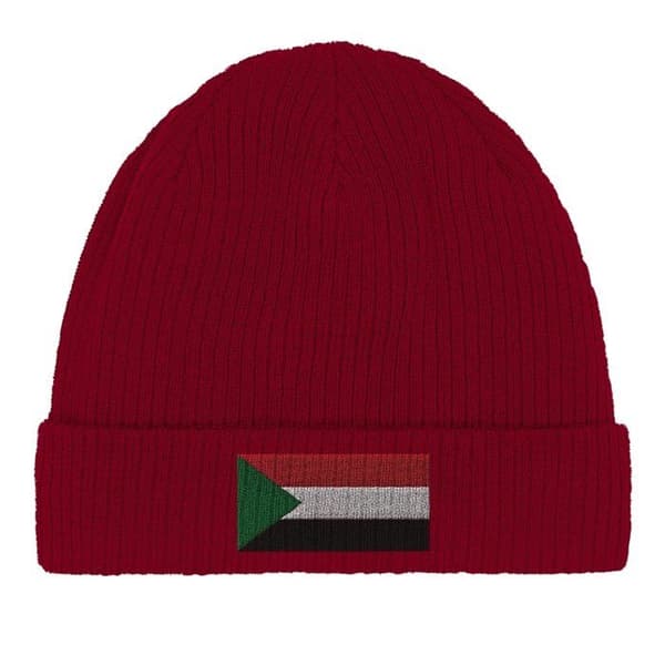 Bonnet Lippu Sudaani Punaisena Röd