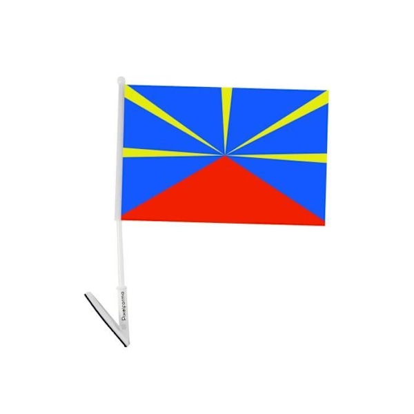 Selvklæbende flag af Réunion 10 stykker 14x21cm