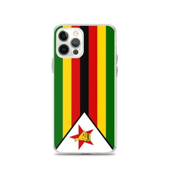 Coque Telefon Flag Zimbabwe - iPhone 12 Pro Flerfärgad