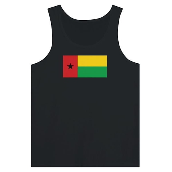 Guinea-Bissau Flag Tank Top i Svart Svart XS