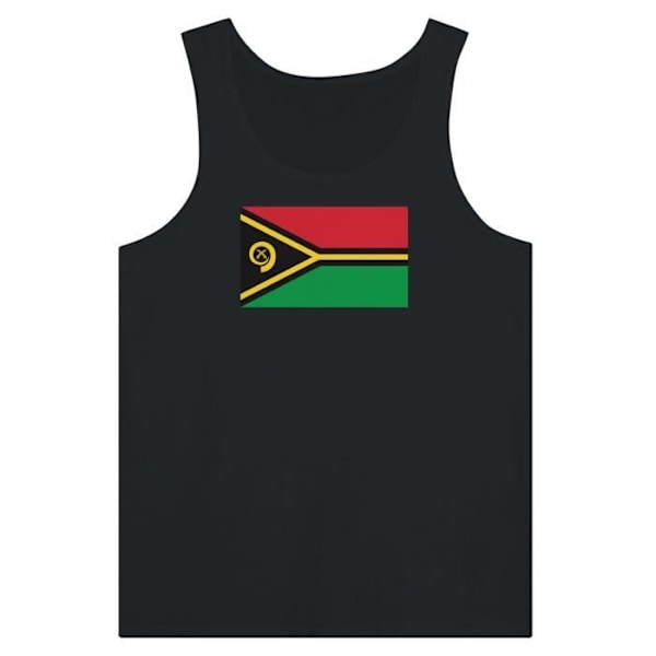 Vanuatu Flag Tank Top i Sort Svart M