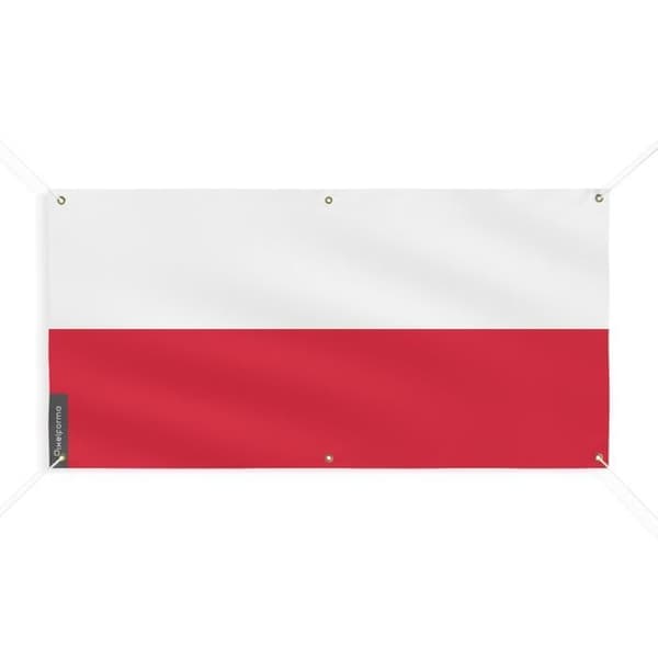 Puolan lippubanneri 6 silmukkaa 120x240cm polyesteriä