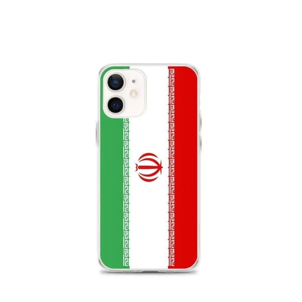 Coque Telefon Flag Iran - iPhone 12 mini Flerfärgad